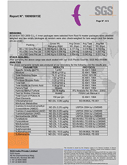 SGS Certificate (Honey)