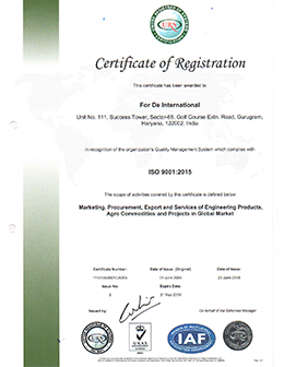 ISO 9001 Certificate